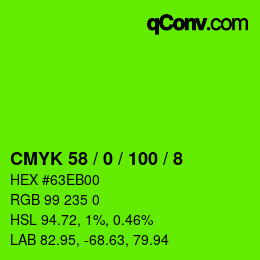 Color code: CMYK 58 / 0 / 100 / 8 | qconv.com