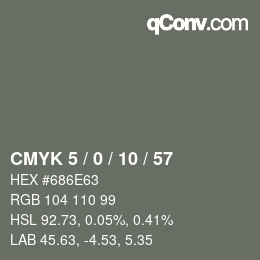 Color code: CMYK 5 / 0 / 10 / 57 | qconv.com