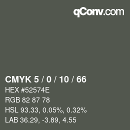 Color code: CMYK 5 / 0 / 10 / 66 | qconv.com