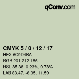 Color code: CMYK 5 / 0 / 12 / 17 | qconv.com