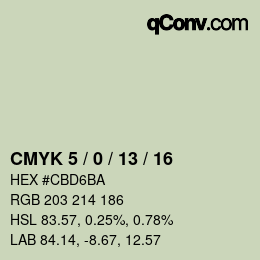 Color code: CMYK 5 / 0 / 13 / 16 | qconv.com