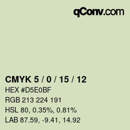 Color code: CMYK 5 / 0 / 15 / 12 | qconv.com