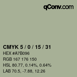 Color code: CMYK 5 / 0 / 15 / 31 | qconv.com