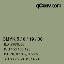 Color code: CMYK 5 / 0 / 19 / 38 | qconv.com