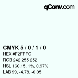 Color code: CMYK 5 / 0 / 1 / 0 | qconv.com