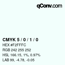 Color code: CMYK 5 / 0 / 1 / 0 | qconv.com