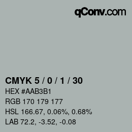 Color code: CMYK 5 / 0 / 1 / 30 | qconv.com
