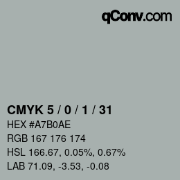 Color code: CMYK 5 / 0 / 1 / 31 | qconv.com