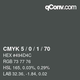 Color code: CMYK 5 / 0 / 1 / 70 | qconv.com