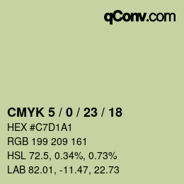 颜色代码: CMYK 5 / 0 / 23 / 18 | qconv.com