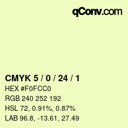 Color code: CMYK 5 / 0 / 24 / 1 | qconv.com