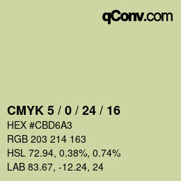 颜色代码: CMYK 5 / 0 / 24 / 16 | qconv.com