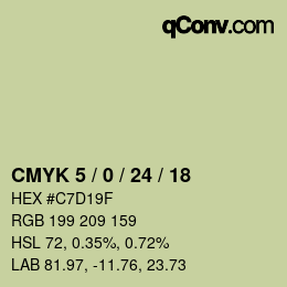 Color code: CMYK 5 / 0 / 24 / 18 | qconv.com