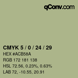 颜色代码: CMYK 5 / 0 / 24 / 29 | qconv.com