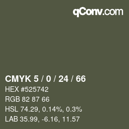 Color code: CMYK 5 / 0 / 24 / 66 | qconv.com