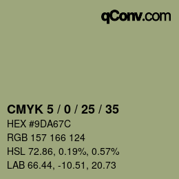 Código de color: CMYK 5 / 0 / 25 / 35 | qconv.com