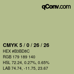 Color code: CMYK 5 / 0 / 26 / 26 | qconv.com