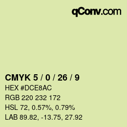 Color code: CMYK 5 / 0 / 26 / 9 | qconv.com