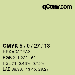 Código de color: CMYK 5 / 0 / 27 / 13 | qconv.com