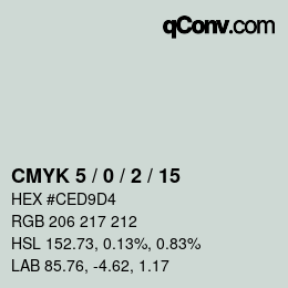 Color code: CMYK 5 / 0 / 2 / 15 | qconv.com