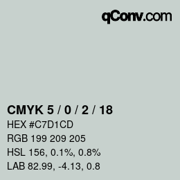 Color code: CMYK 5 / 0 / 2 / 18 | qconv.com