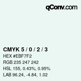Color code: CMYK 5 / 0 / 2 / 3 | qconv.com