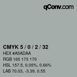 Color code: CMYK 5 / 0 / 2 / 32 | qconv.com