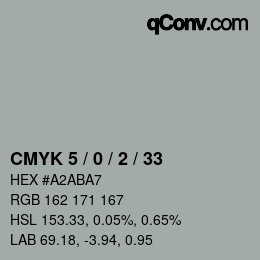 Color code: CMYK 5 / 0 / 2 / 33 | qconv.com