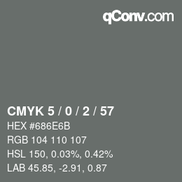 Color code: CMYK 5 / 0 / 2 / 57 | qconv.com