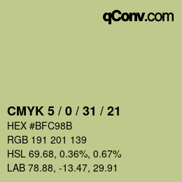 Color code: CMYK 5 / 0 / 31 / 21 | qconv.com