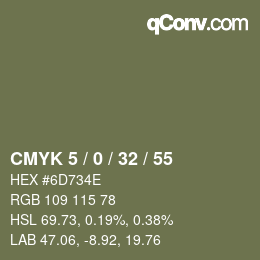 Color code: CMYK 5 / 0 / 32 / 55 | qconv.com