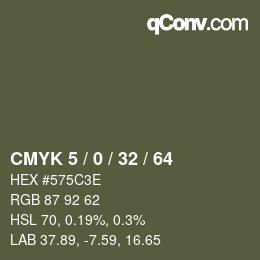 Color code: CMYK 5 / 0 / 32 / 64 | qconv.com
