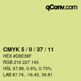 カラーコード: CMYK 5 / 0 / 37 / 11 | qconv.com