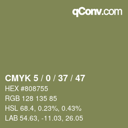 Color code: CMYK 5 / 0 / 37 / 47 | qconv.com