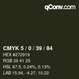 Color code: CMYK 5 / 0 / 39 / 84 | qconv.com