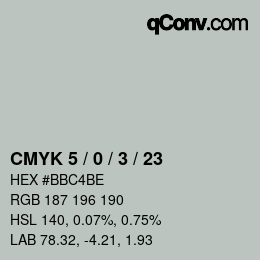 Color code: CMYK 5 / 0 / 3 / 23 | qconv.com