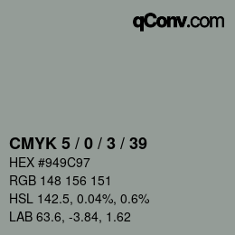 Color code: CMYK 5 / 0 / 3 / 39 | qconv.com