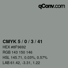 Color code: CMYK 5 / 0 / 3 / 41 | qconv.com