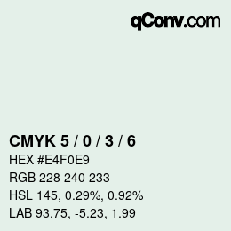 Color code: CMYK 5 / 0 / 3 / 6 | qconv.com