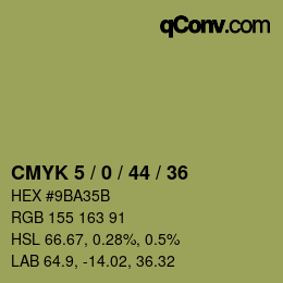 カラーコード: CMYK 5 / 0 / 44 / 36 | qconv.com