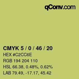 Color code: CMYK 5 / 0 / 46 / 20 | qconv.com