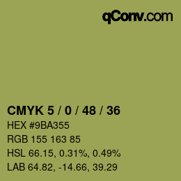 颜色代码: CMYK 5 / 0 / 48 / 36 | qconv.com