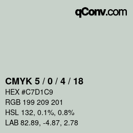 Color code: CMYK 5 / 0 / 4 / 18 | qconv.com