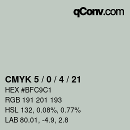 Color code: CMYK 5 / 0 / 4 / 21 | qconv.com