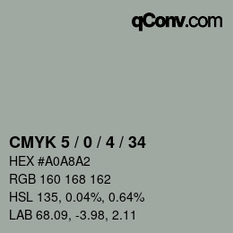 Color code: CMYK 5 / 0 / 4 / 34 | qconv.com