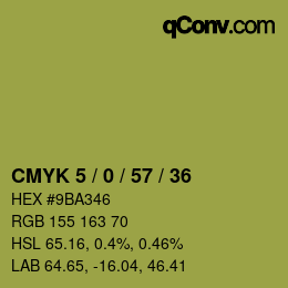 颜色代码: CMYK 5 / 0 / 57 / 36 | qconv.com