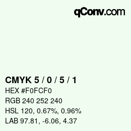 Color code: CMYK 5 / 0 / 5 / 1 | qconv.com