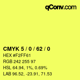 Color code: CMYK 5 / 0 / 62 / 0 | qconv.com