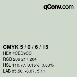 Color code: CMYK 5 / 0 / 6 / 15 | qconv.com