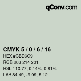 Color code: CMYK 5 / 0 / 6 / 16 | qconv.com